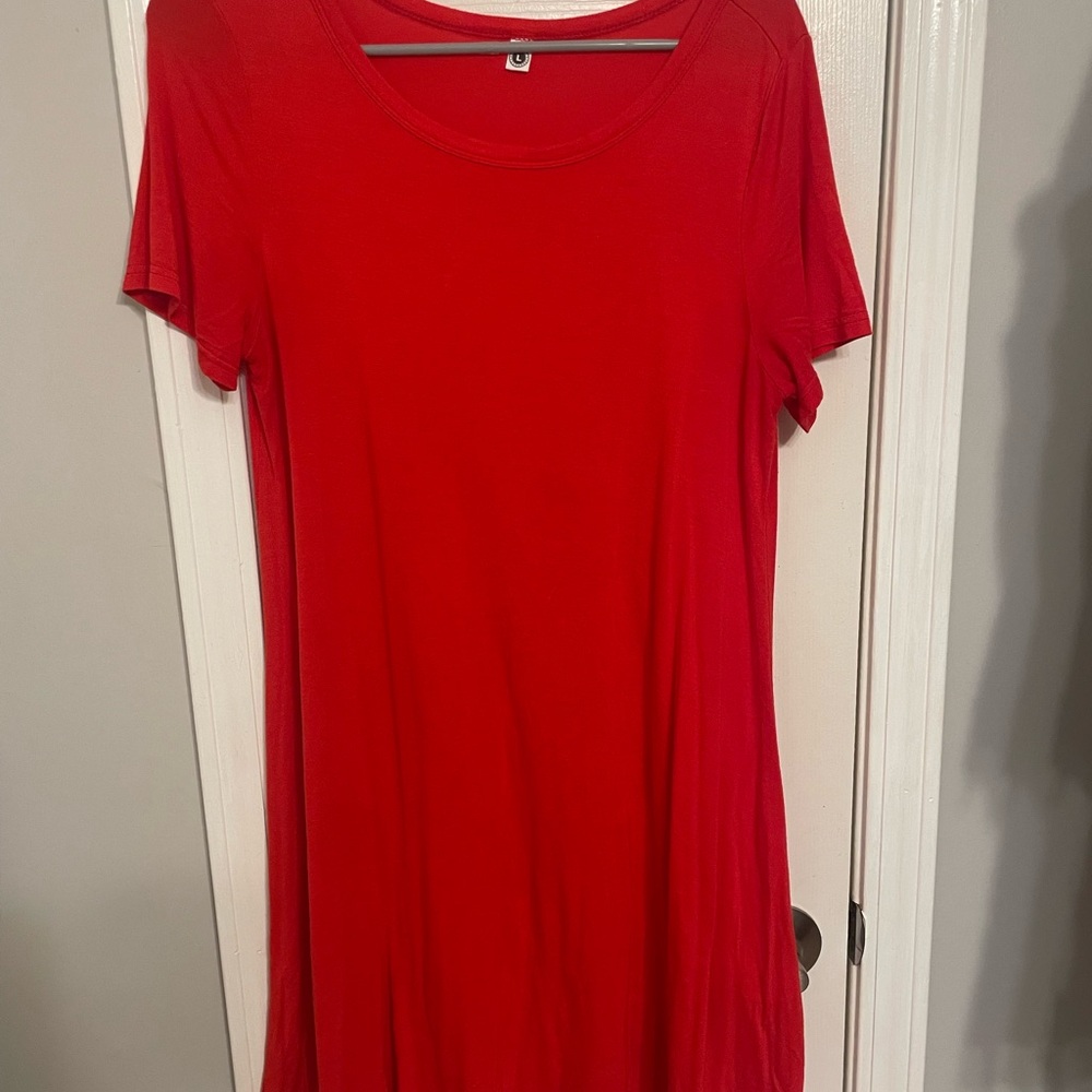 Red Tshirt Dress